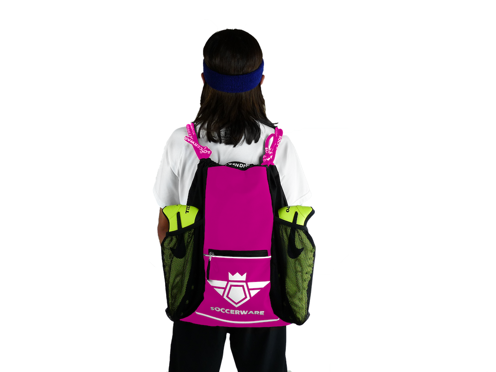 Soccer Bag Backpack Fits Soccer Gear Ball Shin Guards Shoes Cleats Soccerware USA